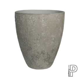 Pottery Pots Oyster bernd S (33 cm)  White / Grey